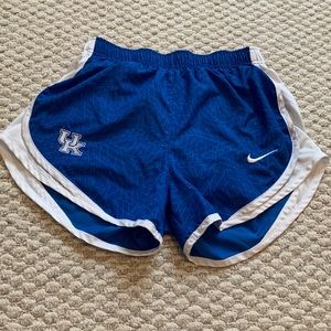 University Of Kentucky/Nike Blue Running Shorts Size Small STITCHED With LiniIng